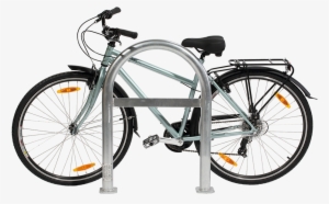 Urban Rack Staple Rack Side View - Bicycle Rack Side View #2004782