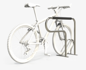 Compact Vandal Resistant Fully Welded Bicycle Rack - Bicycle #2004892