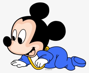 Disney Baby Mickey Crawl Clipart Png - Mickey Mouse Bebe Disney #2004893