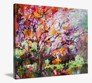 Abstract Tree Spring Blossom Original Painting By By #2005543