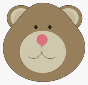 Bear Dead With A Pink Nose - Bear Head Clip Art #2005957