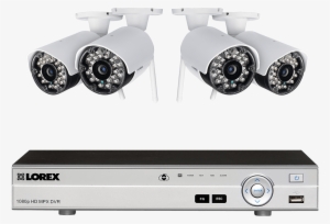 Wireless Security System Transparent Images Png - Lorex 720p Wireless Camera System With 4 Outdoor Wireless #2007257