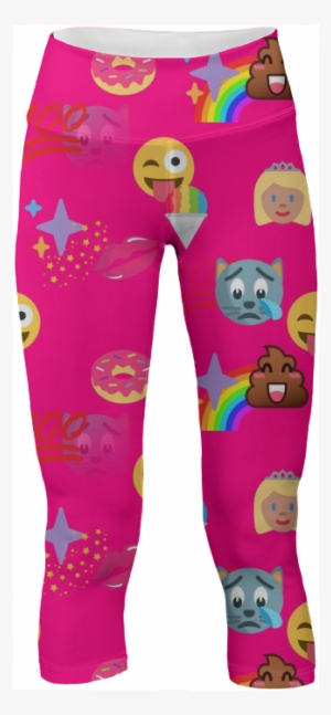 Hot Pink Emoji Yoga Pants $65 - Hot Pink Emoji Pillow Case #2008410