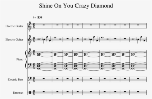 Shine On You Crazy Diamond Sheet Music 1 Of 7 Pages - Sheet Music #2008912