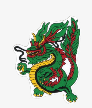 1239 Green Dragon Patch 6" - Illustration #2009896