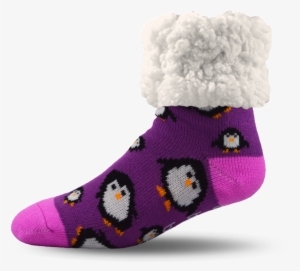 Purple Penguins - Sock #2010462