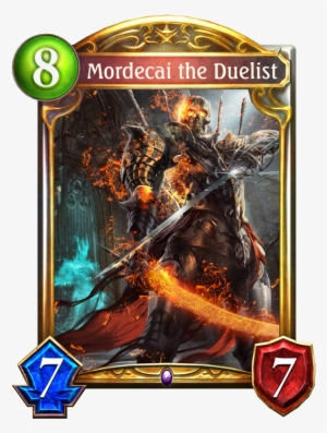 Unevolved Mordecai The Duelist Evolved Mordecai The - Shadowverse Coco And Mimi #2010900