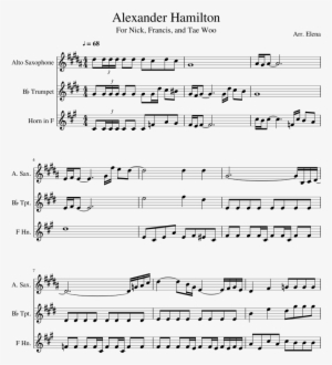 Alexander Hamilton Sheet Music Composed By Arr - 12 Bar Blues Piano Sheet Music #2010976