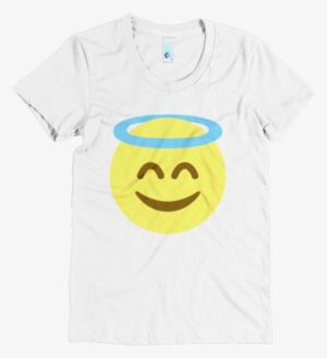 Angel Emoji T-shirt ﻿a Face With A Halo Above #2010978