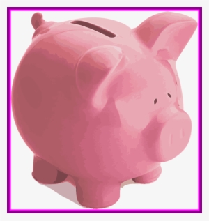 Pink Piggy Bank Clipart Piggy Bank Money Saving - Pink Piggy Bank #2012301