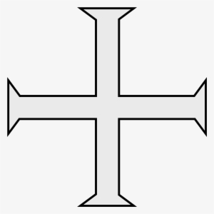 Open - Knights Templar Cross Svg #2013045