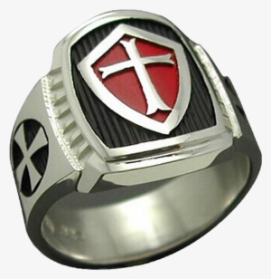 Size 7-15 Stainless Steel Titanium Red Armor Shield #2013205