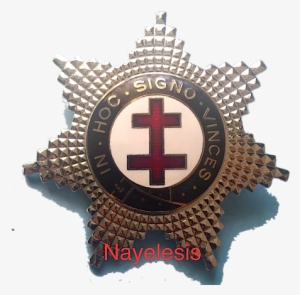 Knight Templar Silver Star Double Cross Heavy Duty - Freemasonry #2013231