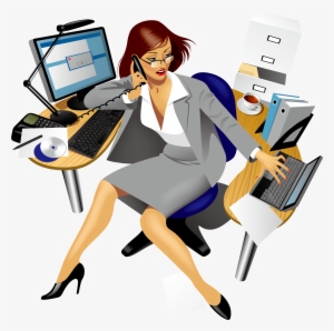 Vector Stock Secretary Office Clip Art Business People - Secretary Cartoon #2013249