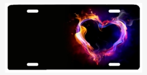 Multi Color Flame Heart #2013269