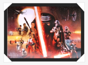 #30 - Star Wars Steel Tip Dartboard - The Force Awakens Collage #2014866
