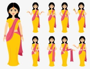 Indian Women Vector - Indian Women Vector Png #2015172