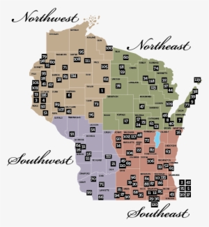 Rustic Roads Regional Map - Wisconsin Road Construction Map #2015617