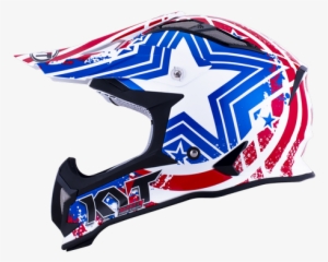 Prev - Kyt Strike Eagle Patriot Cross Helmet - White/blue/red #2017133