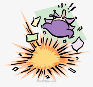 Sitting On A Time Bomb Royalty Free Vector Clip Art - Tertiary Explosives #2017507