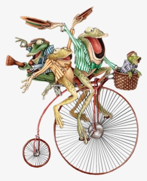 3frogs-unicycle - Frog Penny Farthing #2017557