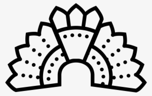 Aztec Headdress Icon - Clip Art #2017637