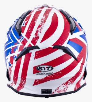 Kyt Strike Eagle Patriot Cross Helmet - White/blue/red #2017661