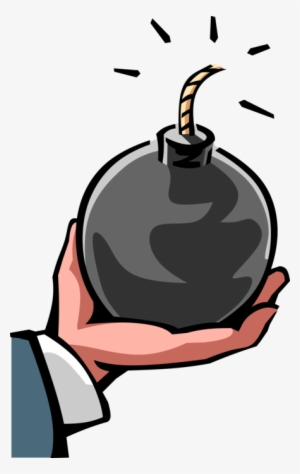 Vector Illustration Of Businessman Hand Holds Time - Illustration #2017687