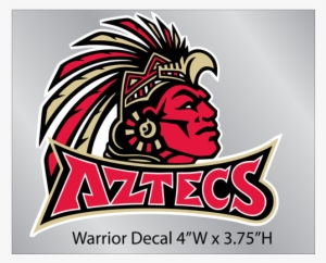 Aztecs Warrior Custom Die-cut Sticker - Sdsu Aztecs #2017955