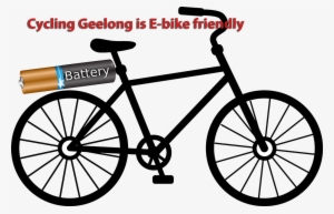 Electric Bike - Bike Clipart Black And White #2019270