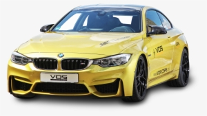 Yellow Bmw M4 Car Png Image - Car Bmw Yellow Png #2021930