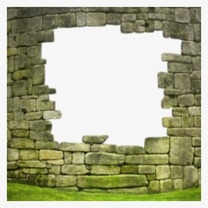 Stone Wall Meadow - Rock Stone Border Frame Clipart #2022300