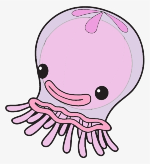 Clip Art Preto E Branco Kid Stuff - Jellyfish Transparent Cartoon #2023039