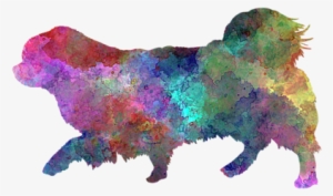 Click And Drag To Re-position The Image, If Desired - Tibetan Spaniel Im Watercolor Rundes Keramik Ornament #2023411