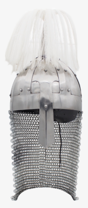 Knights Tassle Medieval Chain Mail Helmet, , Panther - Mail #2024207