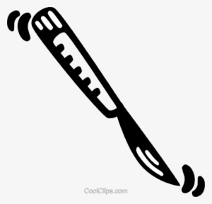 Scalpel Royalty Free Vector Clip Art Illustration - Scalpel Draw Transparent Background #2024294