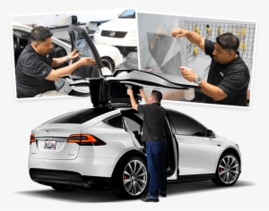 Car Window Tinting Training - Tesla Model X 4k #2024667