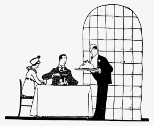 Restaurant Drawing Cafe Todd Chavez Waiter Free Commercial - El Restaurante Para Colorear #2025136