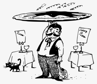 Tom Waiter In Pizzeria Svg Clip Arts 600 X 522 Px #2025589