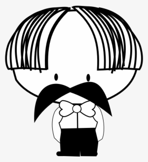 Clip Art Antontw Waiter Black White Line Art Svg - Waiter Clipart #2025681