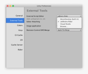 Rider Listed In Unity Preferences - Unity #2026118