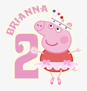 Logo Creado Para Usar En Todo El Candy Bar De La Fiesta - Peppa Pig Ballet Png #2026752
