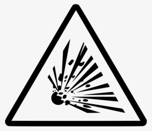 Explosive Bomb Volatile Mine Comments - Explosive Warning Sign #2027303