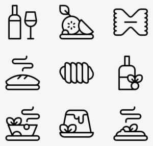 Linear Italian Cusine - Passport Icon Transparent Background #2028046