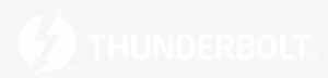 Thunderbolt Logo Black And White - Plan White #2028897