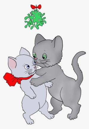 Two Cats And Mistletoe #2029192
