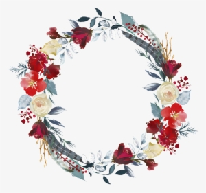 Hand Painted Bright Beautiful Red Garland Png Transparent - Portable Network Graphics #2029994