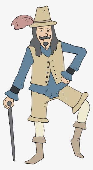 Clipart Black And White Library Civil War Jersey Heritage - Cavaliers English Civil War Cartoon #2030893