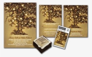 Vintage String Lights Tree Rustic Wedding Invites - Vintages Altes Rustikales Verlobungs-party Des Karte #2031119 Vintage String Lights Tree Rustic Wedding Invites - Vintages Altes Rustikales Verlobungs-party Des Karte #2031119