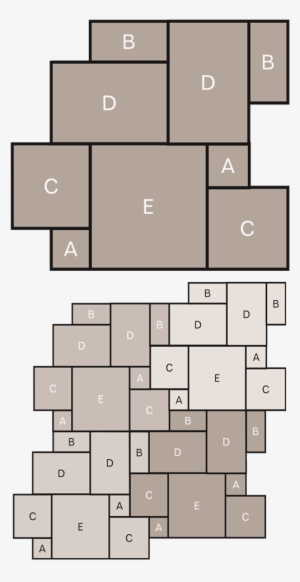 Stone Tile Laying Pattern - 5 Slab Laying Pattern #2032000